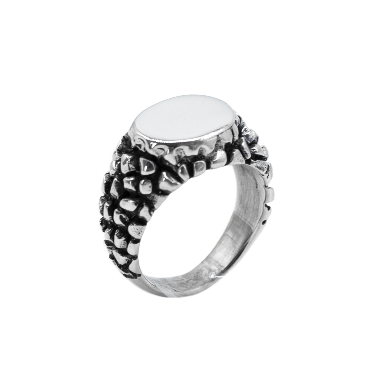 Anillo Escamas Liso
