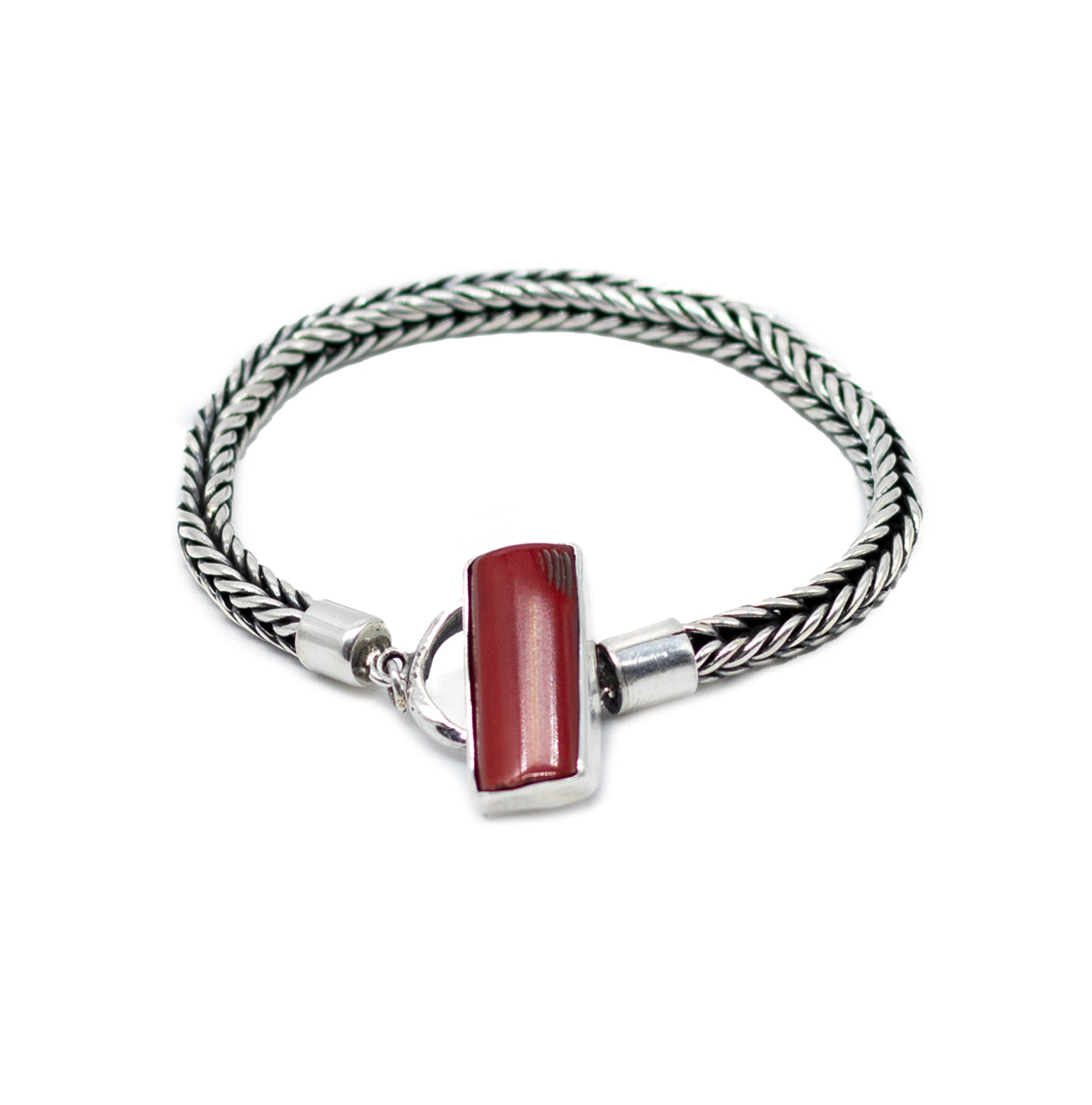 Pulsera con Coral rojo